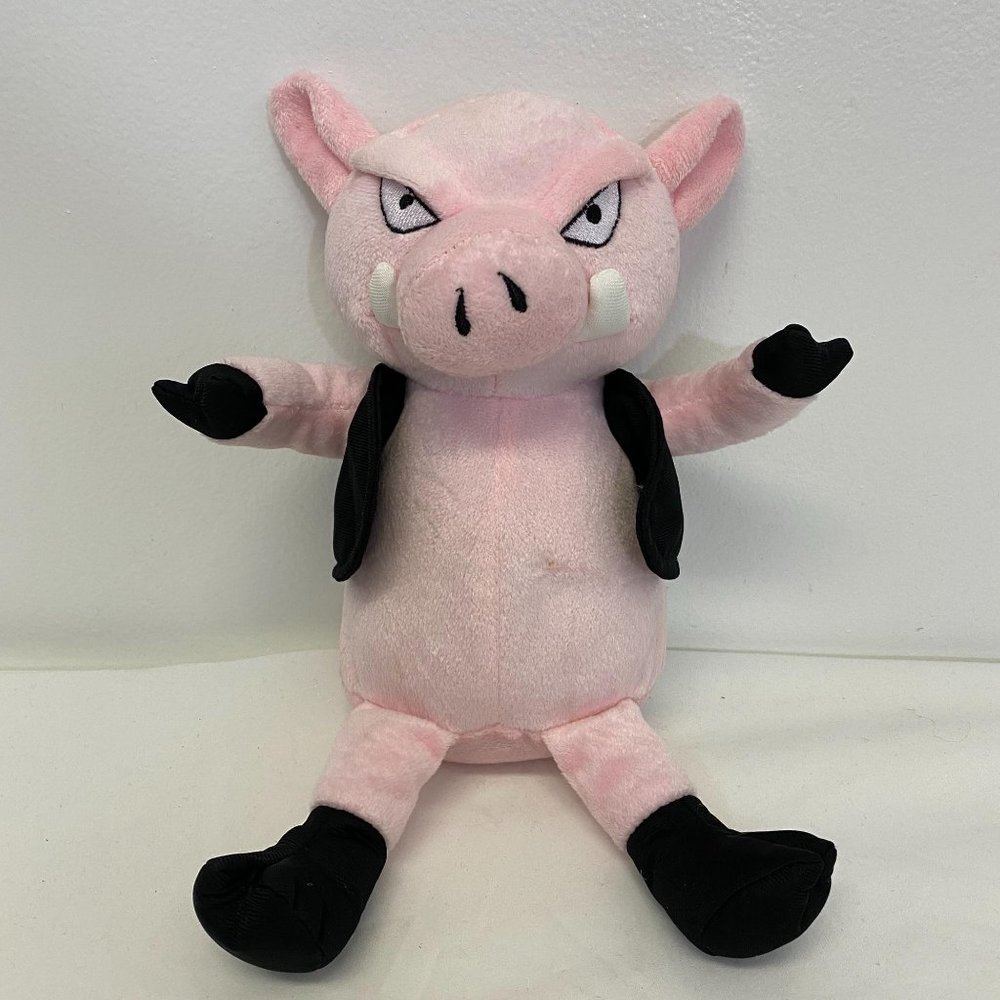 National Entertainment Netwrk Pink Plush Biker Pig